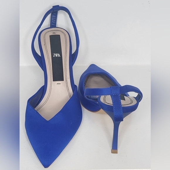 Zara blue heels, size 38 - Picture 2 of 6